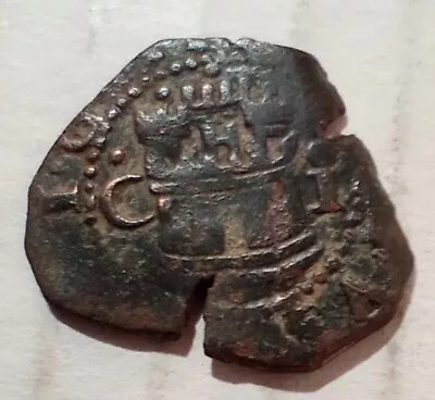 1580 - 1591 2 Maravedis Felipe II Cob Coin Billon Spain Castle Lion Crown • $14.96