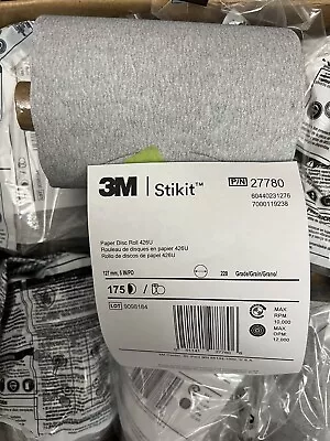 3M Stikit Paper Disc Roll 426U (220 Grit) Price For 1 Roll Of 175 Discs 5” • $22