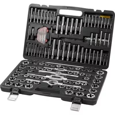 VEVOR Tap And Die Set 116Pcs Metric And SAE Size Bearing Steel Threading Tool • $48.52