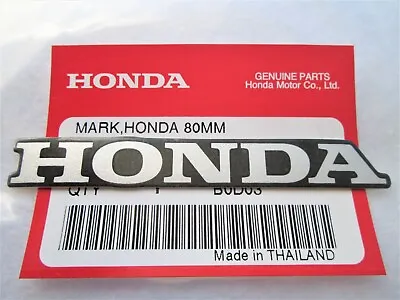£4.45 • Buy Genuine Honda 80mm Bike Decal/Sticker Silver/Black Part Number 86101-K26-900ZB