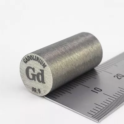 Gadolinium Metal Rod 99.9% 10diameter X20mm Length 12.4grams Element Gd Specimen • $55.95