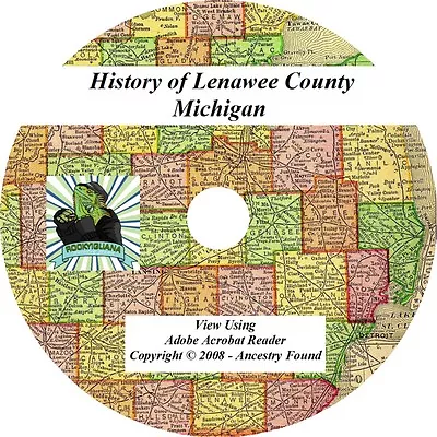1909 History & Genealogy Of Lenawee County Michigan MI • $5.95