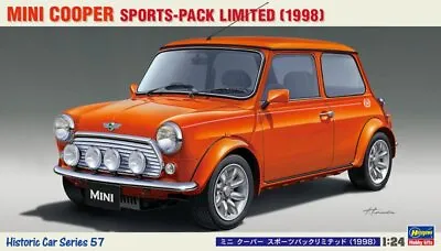 Hasegawa HC57 1/24 Scale Model Car Kit Mini Cooper Sports-Pack Limited 1998 • $30.90