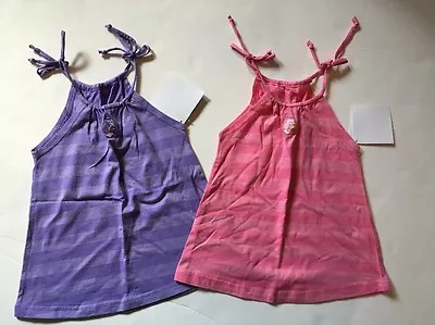 NWT Mulberribush Girl Purple Pink Tank Top Shirt Top 2-PC Set Sz 2 2T • $12.99