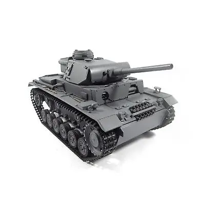 1/16 Mato Full Metal RC Tank Panzer III Model KIT BB Shooting Pellets Gray 1223 • $498.11