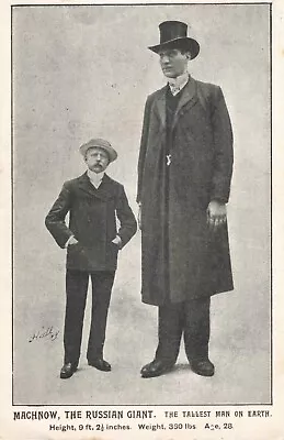 Pre War / Edwardian Postcard Machnow The Russian Giant • £2.50