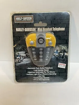 Harley Davidson Mini Headset Telephone Push Button New Vintage 2002 Motorcycle • $8.95