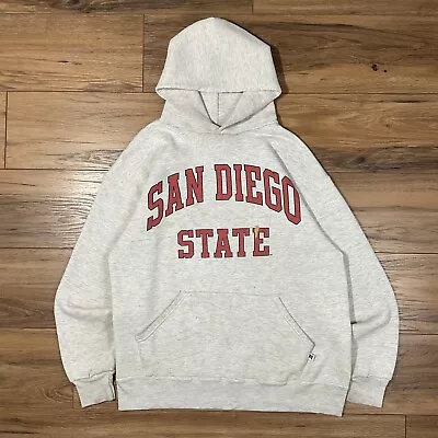 Vintage 90s San Diego State University Russell Athletic Hoodie USA Size Large • $65