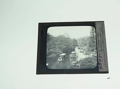 SWAN BOATS Central Park NY GLASS SLIDE  • $14