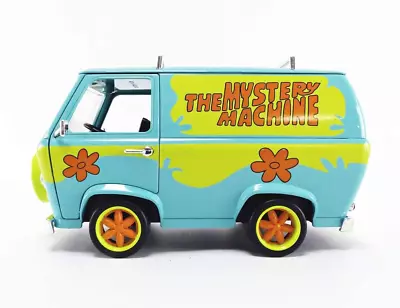 Scooby-Doo 1:24 Mystery Machine Die-cast Car With 2.75  Shaggy And Scooby Figure • $35.67