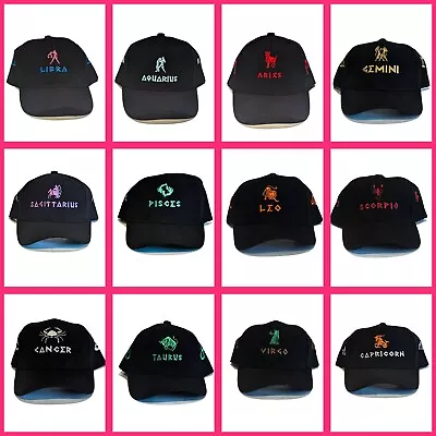 New Baseball Cap Astrology Zodiac Charm Horoscope Star Sign Hat Gift Preset • $47.99