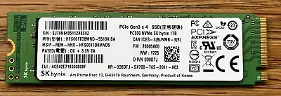£39.99 • Buy SK Hynix PC300 HFS001TD8MND-5510A 1 TB NVMe 80mm SSD