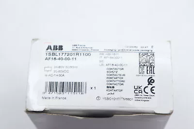 ABB Contactor 4 Pole 30 A 20 - 60 VDC AF16-40-00-11 • $46.38