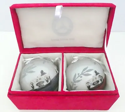 Mercedes-Benz Christmas Tree Ball Ornaments Special Edition 2012 In Box • $71.25