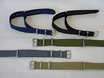 Strong Canvas Military Army NATO MOD Style Watch Strap Band For G10 CWC Pulsar • £8.99