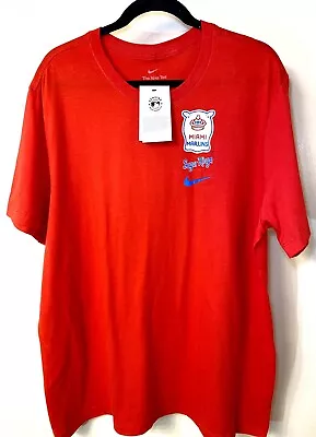 Miami Marlins Nike Mens T-Shirt Red Sugar Kings MLB L Authentic Collection • $26.99
