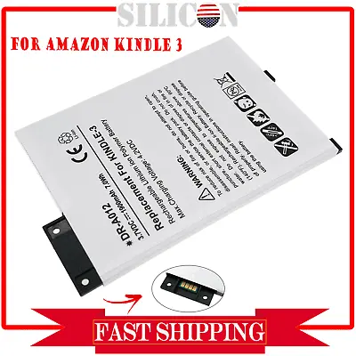 3.7V Battery For DR-A012 Amazon Kindle-3 3G Keyboard Graphite D00901 EReader • $13.99