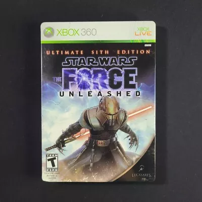 $39.99 • Buy Star Wars: The Force Unleashed Ultimate Sith Edition Xbox 360 Steelbook W/Card