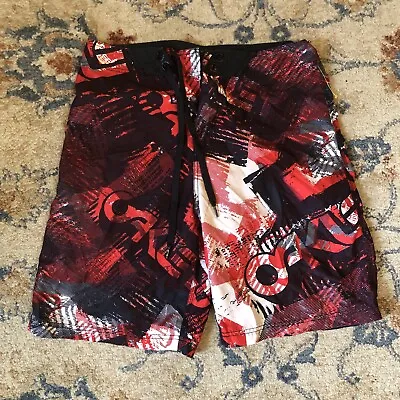 Oakley Mens Size 32 Abstract All Over Print Board Shorts Swim Trunks • $19.99