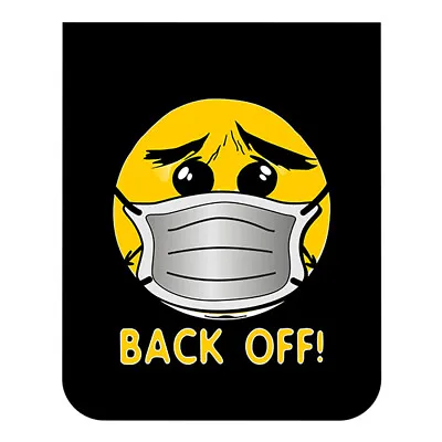 $115.95 • Buy Back Off Emoji With Mask 24  X 30  Black Polyguard Semi Truck Mud Flaps-Pair