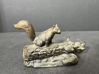 VTG Brookfield Zoo SQUIRREL Souvenir Figurine - Chicago's Zoo METAL • $29