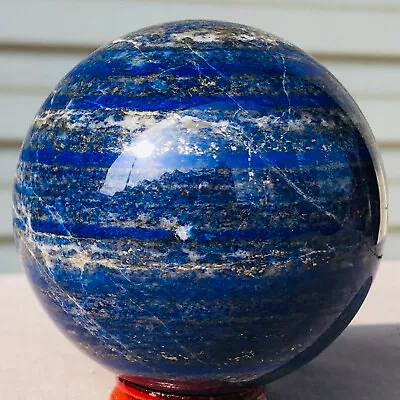 482g   Natural Lapis Lazuli Jasper Quartz Sphere Crystal Ball Reiki Healing • $0.99