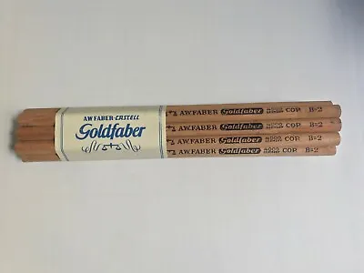 12 Vintage A.w. Faber Pencils:  Goldfaber  4000 Cop. B - Wwii Era - Germany Nos • $15.99