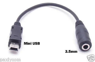 Mini USB To 3.5MM Adapter Jack Plug MOTOROLA V3V3i Cable V 3 Headset Audio  • $5.95