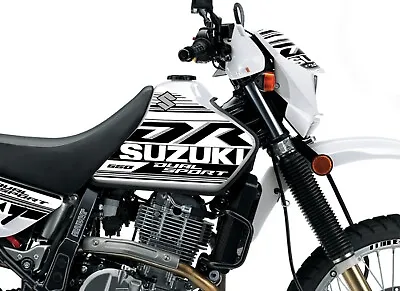 Suzuki DR650 GRAPHIC KIT DECALS DUAL SPORT GRAPHICS WHITE PLASTICS (1996 - 2024) • $155