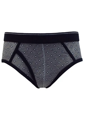 £6.50 • Buy Ex-M & S Cool & Fresh Grey Diamond Print Cotton-Rich Mens Briefs - 2-Pack -BNWOT