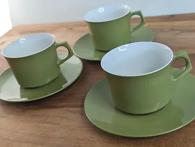 Vintage 1970s Melaware Melamine 3 Sets Tea/Coffee Cups & Saucers Camping Picnic • £14