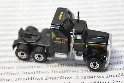 HTF Matchbox Loose Black KENWORTH AERODYNE Conventional MEINEKE RACING TEAM Semi • $9.99