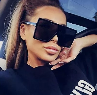 XXL OVERSIZED  BETTY Lauren Women Sunglasses Flat Top Square Shadz Gafas • $9.99