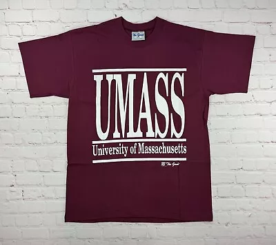 New/Old Stock VTG The Game Umass University Of Massachusetts Big Logo T-Shirt LG • $40