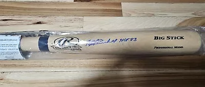 Juan Marichal Signed Rawlings Big Stick Blonde Baseball Bat W/HOF'83 • $225