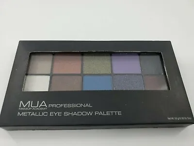 MUA Makeup Academy Professional Metallic Eye Shadow Palette 10 Shades New • $5.99