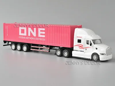 1:50 Diecast Model Truck Toy Peterbilt Tractor With ONE Container Semi-Trailer • $8.50