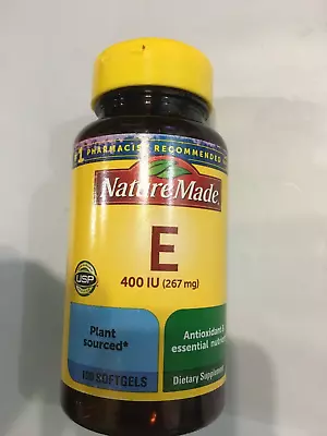 Nature Made Vitamin E 267 Mg (400 IU) Dl-Alpha Softgels Exp. 03/2028 • $14.95