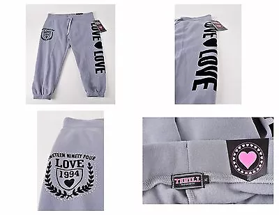 Women's Thrill Maternity Fleece Capri's Pants Size XL  LOVE 1994  Gray NWT • $15.99