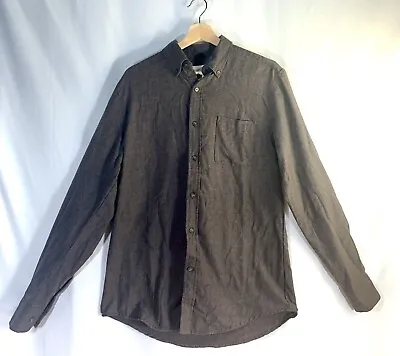 Vintage St Johns Bay Chamois Cloth Flannel Shirt; Mens Small; Maroon • $14