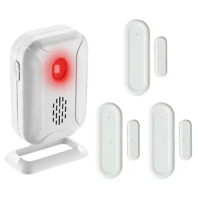 White Simple Window Door Open Sensors 5 Mode Receiver Welcome Alarm Detector • $27.78