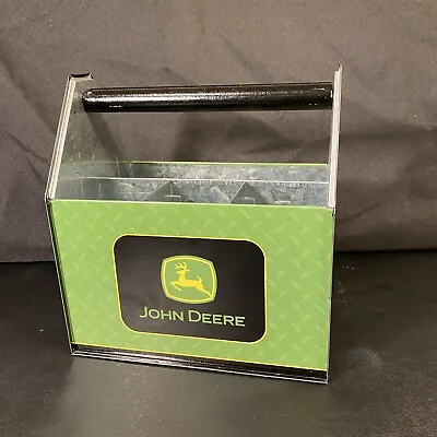 John Deere Metal Tin Box Company Utensil Remote Caddy Wood Handle - Licensed • $14.99