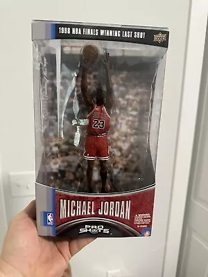 NIB Michael Jordan Pro Shots Upper Deck NBA Finals 1998 Winning Last Shot Figure • $80