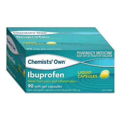 $22.95 • Buy Chemists Own Ibuprofen 200mg Relief Pain & Inflammation 90 Soft Gel Capsules