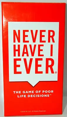 Never Have I Ever Party Card Game 4-12+ Players New - Opened Box • $30.49