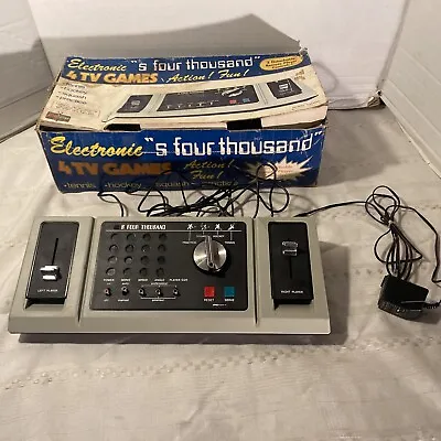 Electronic S Four Thousand K-Mart TV Video Game Console Vintage IN BOX TESTED • $39.88