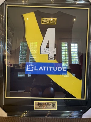 $2000 • Buy Richmond Tigers Dustin Martin Signed Jumper And Framed