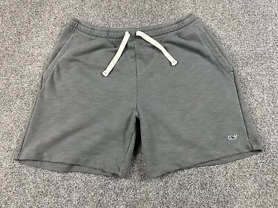 Vineyard Vines Fleece Sweat Shorts Men’s Large Grey Drawstring Gym Athletic Logo • $24.99