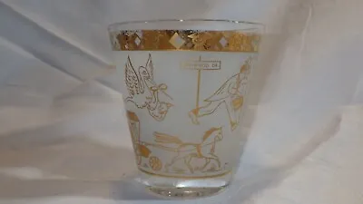 Vintage MCM Rocks Whiskey Cocktail Glass OB Doctor Medical Baby Stork Delivery • $9.99