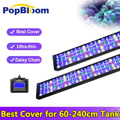 PopBloom 50-240cm Aquarium Light LED Fish Tank Light For Reef Coral Marine Tank • $505